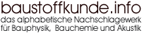 Baustoffkunde - Index